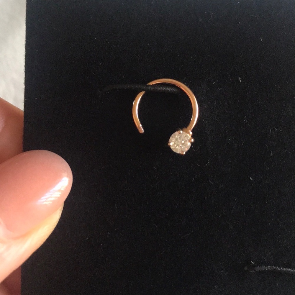 Gold nose ring